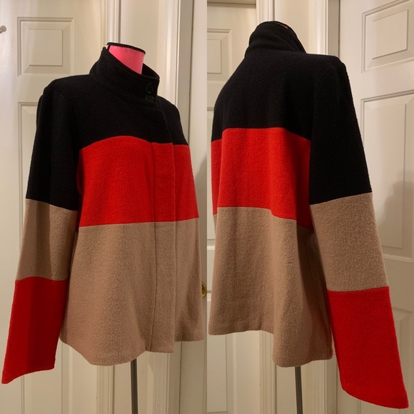 New Karl Lagerfeld Paris wool coatigan/sweater jacket - Picture 4 of 13